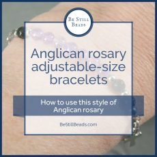 Anglican rosary adjustable size bracelets